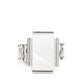 Mystical Marinas - White - Paparazzi Ring Image