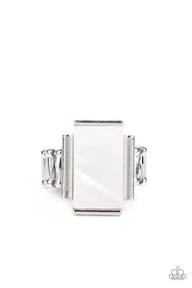 Mystical Marinas - White - Paparazzi Ring Image