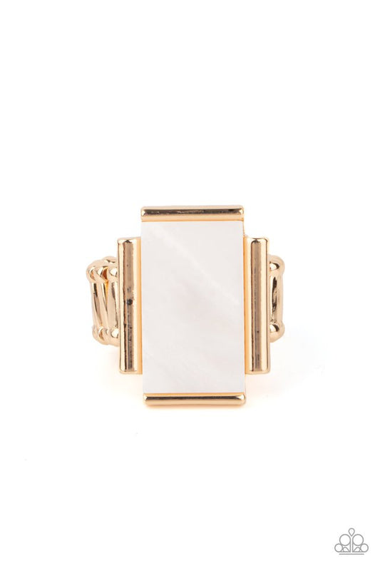 Mystical Marinas - Gold - Paparazzi Ring Image