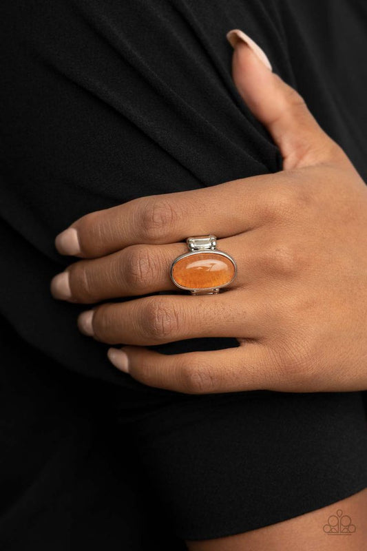 Mystical Mantra - Orange - Paparazzi Ring Image