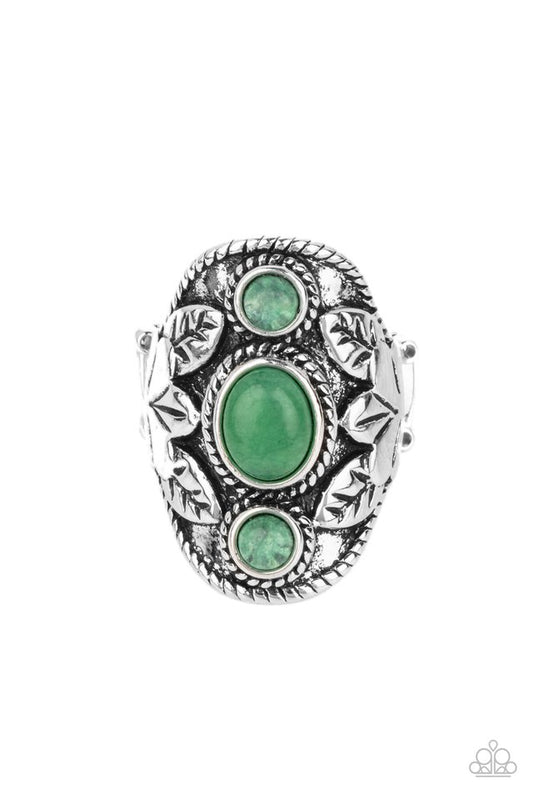 PALMS Up - Green - Paparazzi Ring Image