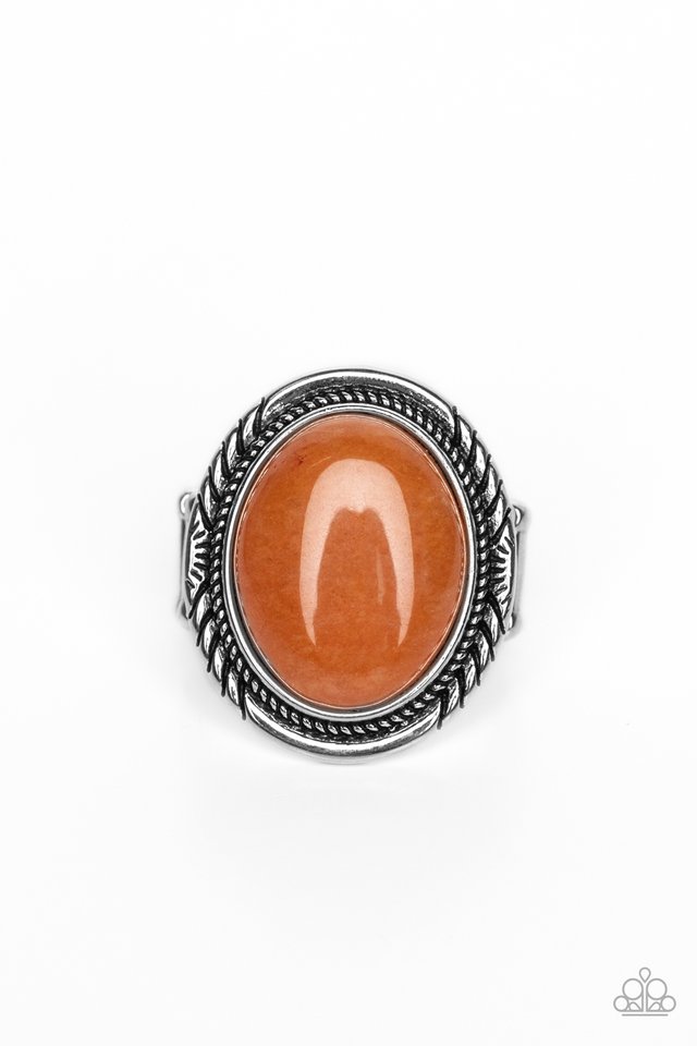 ​Stone Terrarium - Orange - Paparazzi Ring Image