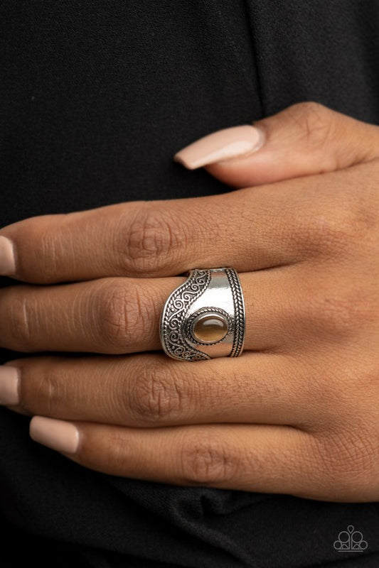 ​Dreamy Definition - Brown - Paparazzi Ring Image