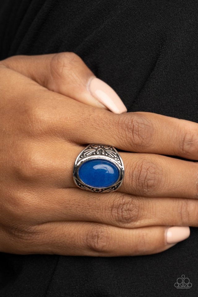 Sedona Dream - Blue - Paparazzi Ring Image