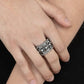 OVAL-Ruled - Black - Paparazzi Ring Image