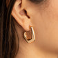 On The Hook - Gold - Paparazzi Earring Image