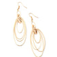​OVAL The Moon - Gold - Paparazzi Earring Image