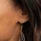 ​Turn Into A Butterfly - Gold - Paparazzi Earring Image