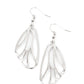 Turn Into A Butterfly - Silver - Paparazzi Earring Image