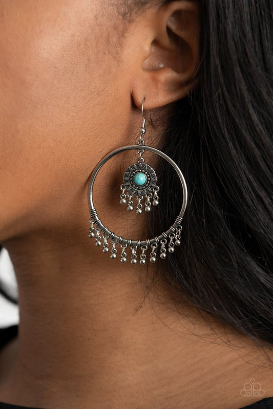 Sunny Equinox - Blue - Paparazzi Earring Image