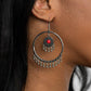 ​Sunny Equinox - Red - Paparazzi Earring Image