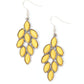 Flamboyant Foliage - Yellow - Paparazzi Earring Image