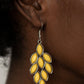 Flamboyant Foliage - Yellow - Paparazzi Earring Image