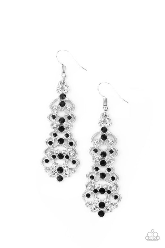 Diva Decorum - Black - Paparazzi Earring Image