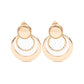 Refined Ruffles - Gold - Paparazzi Earring Image