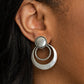 Refined Ruffles - Silver - Paparazzi Earring Image