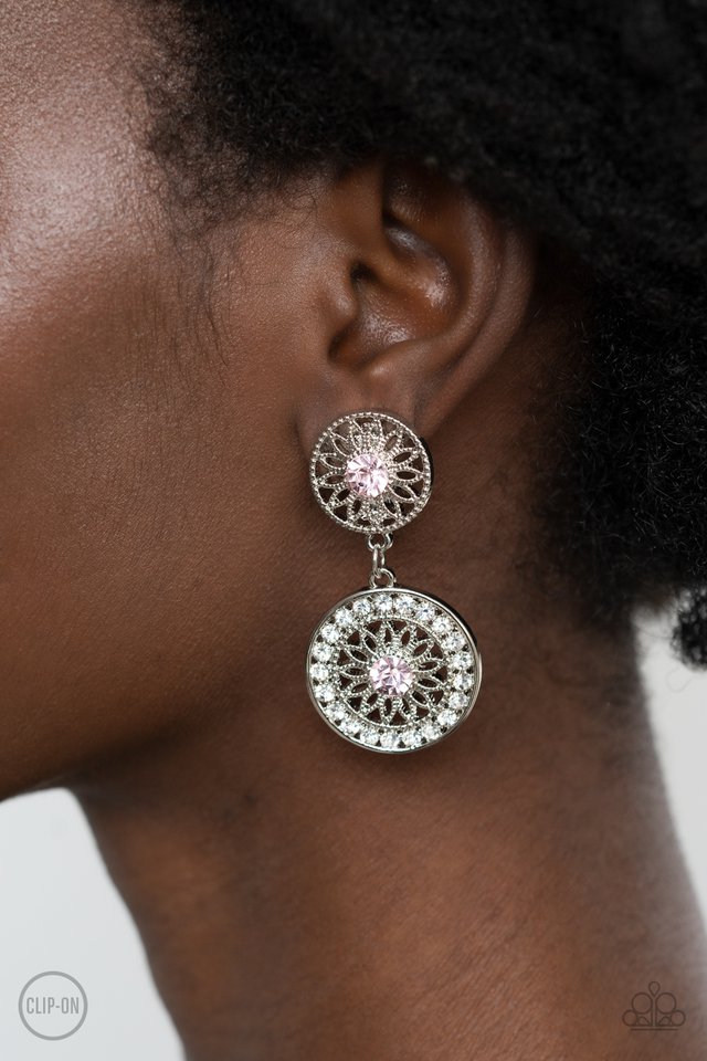 ​Life of The Garden Party - Pink - Paparazzi Earring Image