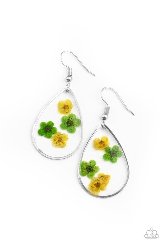 Perennial Prairie - Yellow - Paparazzi Earring Image