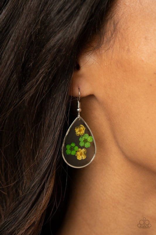 Perennial Prairie - Yellow - Paparazzi Earring Image