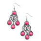 ​Canyon Chandelier - Pink - Paparazzi Earring Image