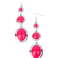 ​Retro Reality - Pink - Paparazzi Earring Image