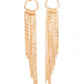 Divinely Dipping - Gold - Paparazzi Earring Image