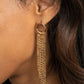 Divinely Dipping - Gold - Paparazzi Earring Image