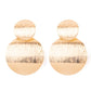 Here Today, GONG Tomorrow - Gold - Paparazzi Earring Image