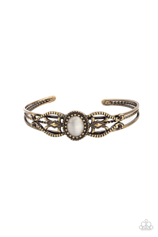 Paparazzi Bracelet ~ Wait and SEER - Brass