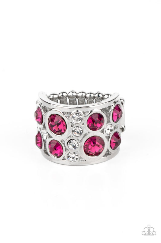 High Roller Royale - Pink - Paparazzi Ring Image