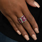 High Roller Royale - Pink - Paparazzi Ring Image