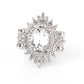 ​Five-Star Stunner - White - Paparazzi Ring Image