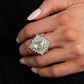 ​Five-Star Stunner - White - Paparazzi Ring Image