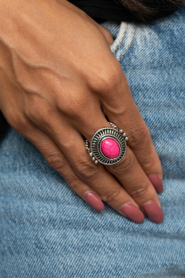 ​BADLANDS To The Bone - Pink - Paparazzi Ring Image