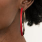 ​Fearless Flavor - Red - Paparazzi Earring Image