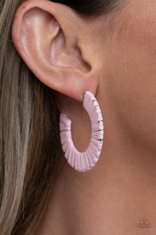 ​A Chance of RAINBOWS - Pink - Paparazzi Earring Image