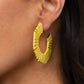 Fabulously Fiesta - Yellow - Paparazzi Earring Image