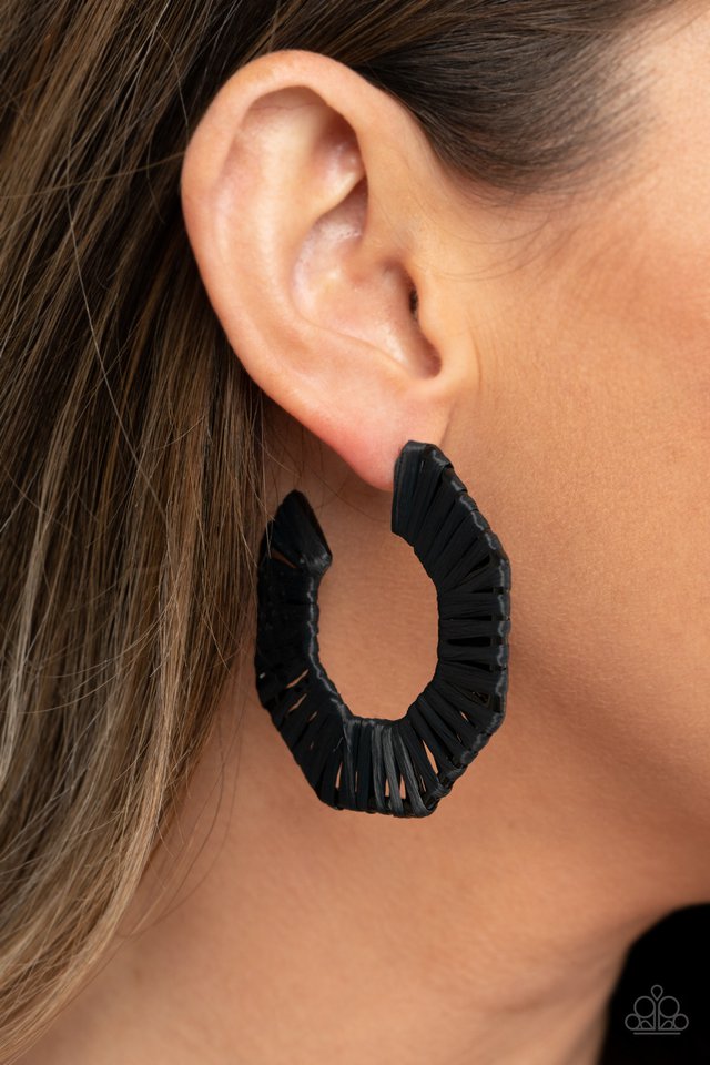 ​Fabulously Fiesta - Black - Paparazzi Earring Image