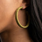 Suede Parade - Green - Paparazzi Earring Image