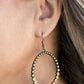 Rustic Society - Brass - Paparazzi Earring Image