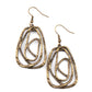 Artisan Relic - Brass - Paparazzi Earring Image