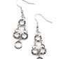 Luminously Linked - Silver - Paparazzi Earring Image