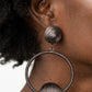 Paparazzi Earring April LOP ~ Social Sphere - Black