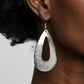 Hand It OVAL! - Silver - Paparazzi Earring Image