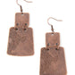Tagging Along - Copper - Paparazzi Earring Image