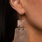 Tagging Along - Copper - Paparazzi Earring Image