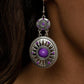 ​Temple of The Sun - Purple - Paparazzi Earring Image