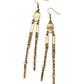 Defined Dazzle - Brass - Paparazzi Earring Image