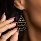 Glitzy Grit - Brass - Paparazzi Earring Image