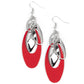 Ambitious Allure - Red - Paparazzi Earring Image